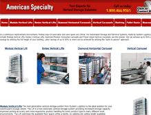 Tablet Screenshot of americanspecialty.biz